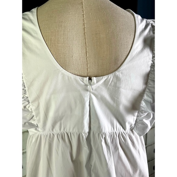 Anthropologie Flutter Sleeve Babydoll Dress S - Picture 8 of 10